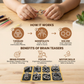 Metal Brain Teaser Puzzle Set with 36 Designs and Progressive Difficulty Levels