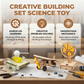 Building Set with Hydraulic Arm and Propeller Plane, Working Mechanics Models