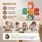Animal Stacking Blocks with Nesting Design and Color Recognition for Toddler Development
