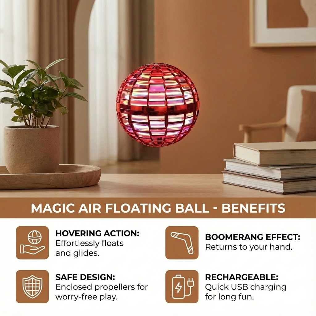 LED Glow Play Ball with Rechargeable Battery and Aerodynamic Flight Design