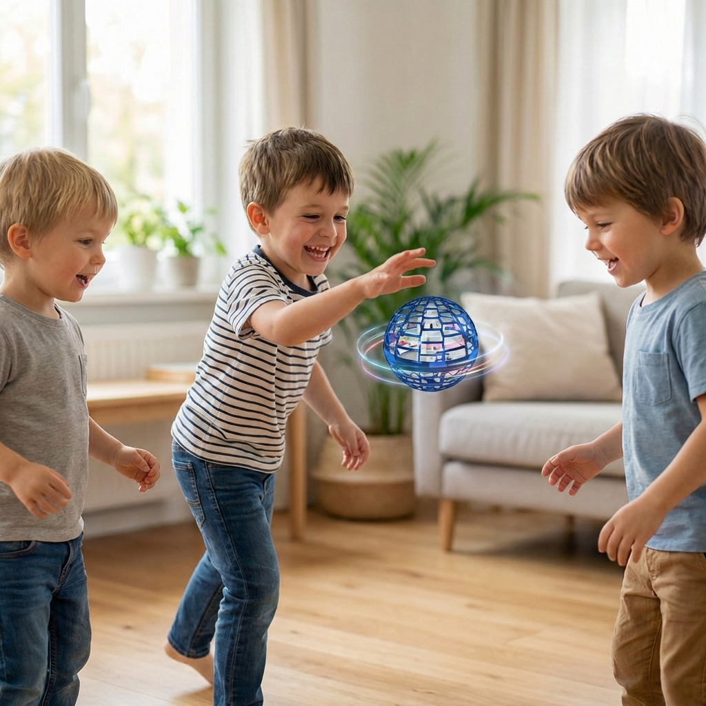 LED Glow Play Ball with Rechargeable Battery and Aerodynamic Flight Design