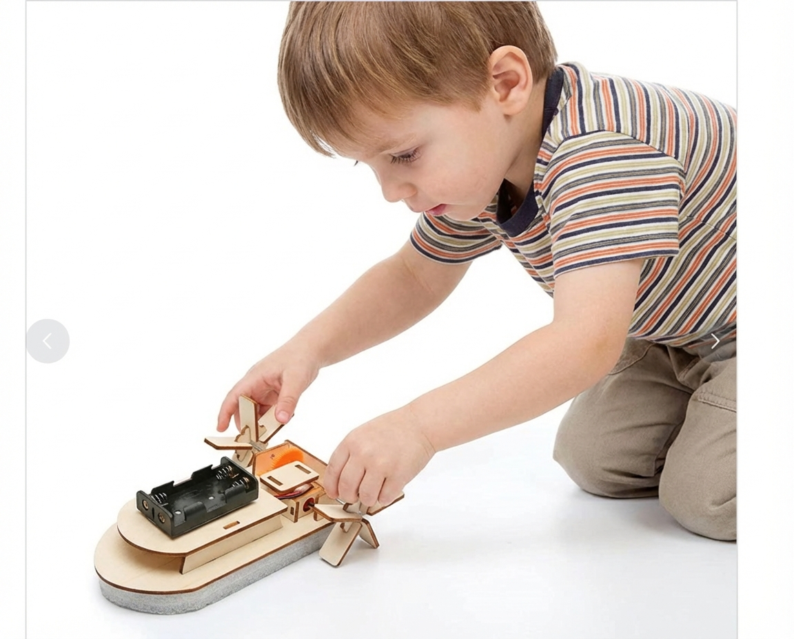 Building Set with Hydraulic Arm and Propeller Plane, Working Mechanics Models