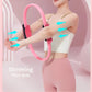 Fiberglass Resistance Ring with Padded Foam Handles and Non-Slip Grip for Pilates