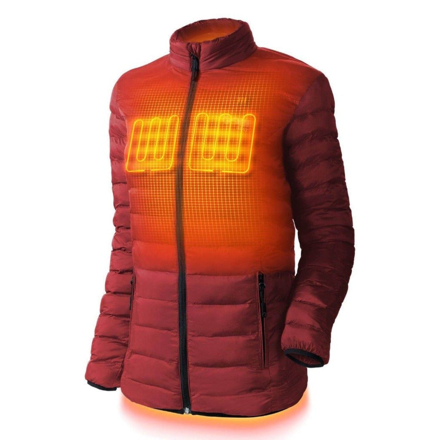 Wolf Womens Heated Jacket (Final Sale) - front view | Silarius
