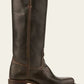 Modern women's mid-calf boots, featuring a trendy block heel and a sleek closed toe.