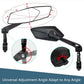 Sjbackyard Bike Mirrors, HD Wide-Angle 360° Adjustable Handlebar Mirrors