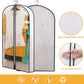 Hanging Garment Covers 24-Pack with Full Length Zipper and Anti-Dust Design, 3 Sizes