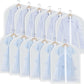 Hanging Garment Covers 24-Pack with Full Length Zipper and Anti-Dust Design, 3 Sizes