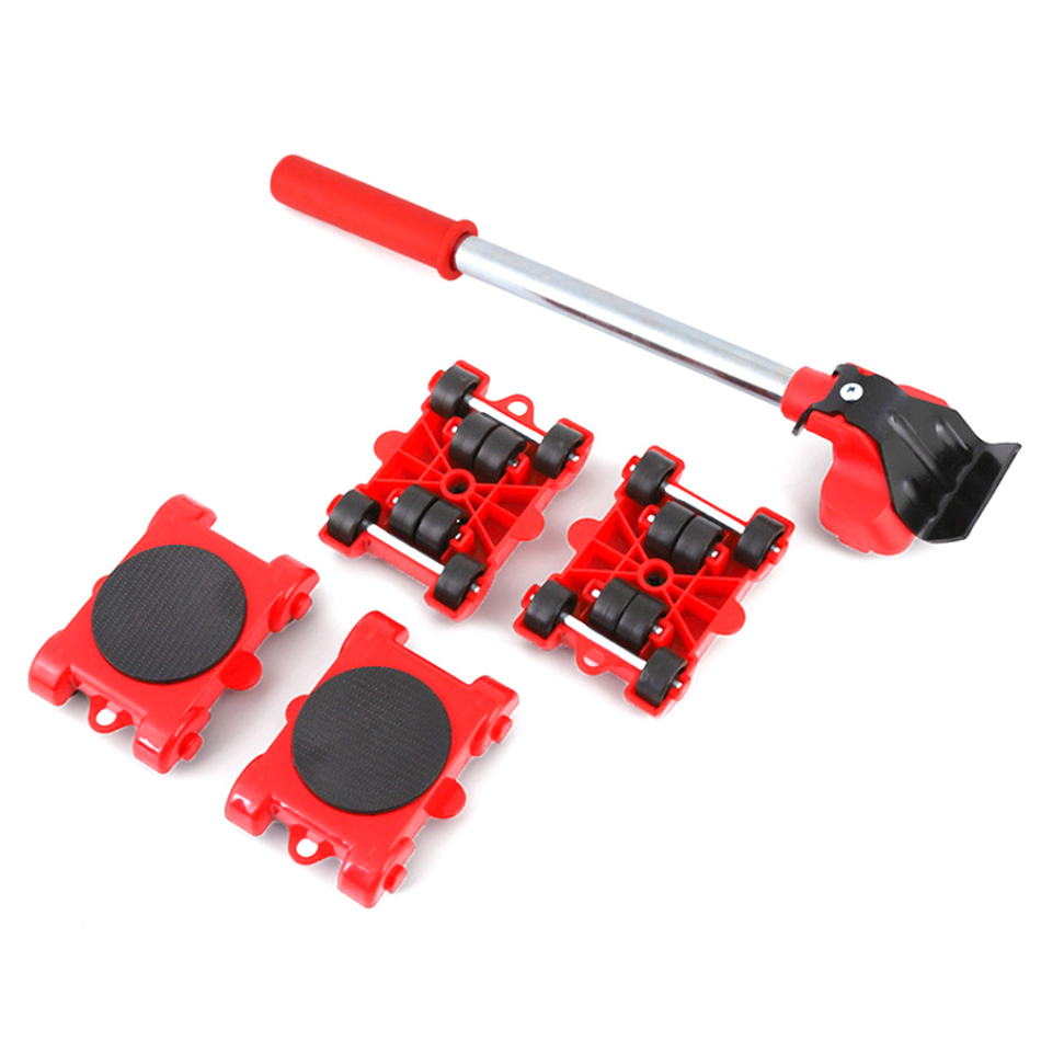 Heavy Furniture Roller Set with Lifting Tool and 360-Degree Wheels, Scratch-Proof