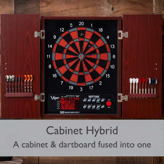 Viper Neptune Electronic Dartboard And Cabinet  15.5" 